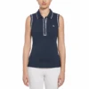 Original Penguin Women's Veronica Sleeveless Golf Polo Shirt In Black Iris -Outlet New Polo Shirt Store 1 36854f72 0b96 4519 a3eb 0b02f5cadcd7