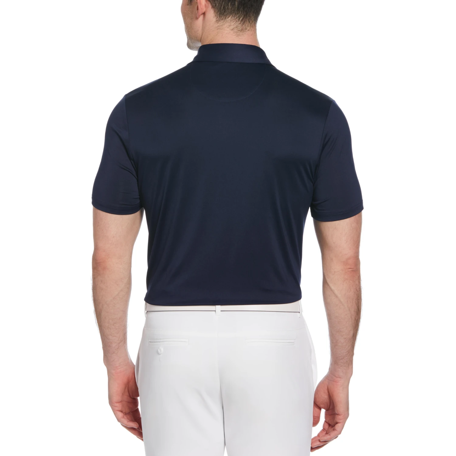 Original Penguin 50s Color Block Print Golf Polo Shirt In Black Iris 4 Original Penguin 50s Color Block Print Golf Polo Shirt In Black Iris - Image 2