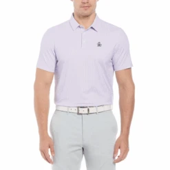Original Penguin All-Over Pete Print Golf Polo Shirt In Lavender