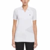 Original Penguin Women's Zip Front Asymetrical Mesh Golf Polo Shirt In Bright White -Outlet New Polo Shirt Store 2 62ccbe91 a860 4a67 9f32 31bd79bb4118