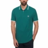 Original Penguin Organic Cotton Pique Short Sleeve Polo Shirt With Tipped Collar In Antique Green -Outlet New Polo Shirt Store 2 d4a654b5 caf4 42a0 9766 91b03b189e90
