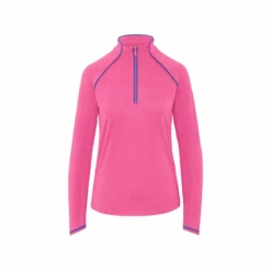 Original Penguin Women's Solid Long Sleeve Tennis Shirt With Sun Protection In Cheeky Pink -Outlet New Polo Shirt Store 4 84e9de5e e2f4 45db ab96 23583b80a160