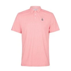 Original Penguin All-Over Pete Print Golf Polo Shirt In Strawberry Pink -Outlet New Polo Shirt Store OGKSC026 696 01 scaled 1