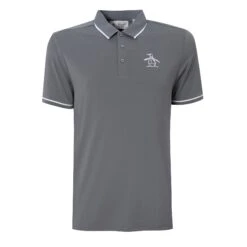 Original Penguin Pete Tipped Golf Polo Shirt In Quiet Shade