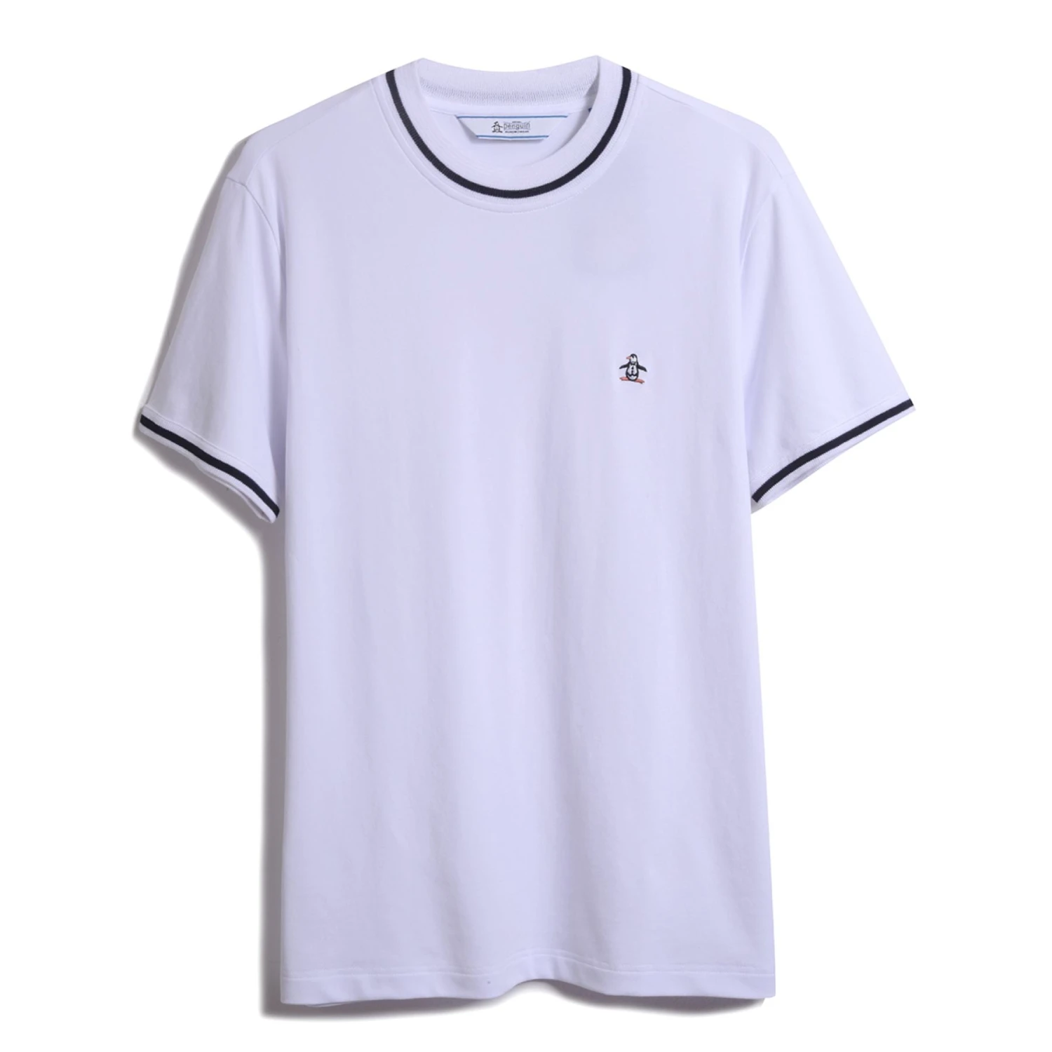 Original Penguin Icons Organic Cotton Short Sleeve Pique T-Shirt In Bright White 6 Original Penguin Icons Organic Cotton Short Sleeve Pique T-Shirt In Bright White - Image 4
