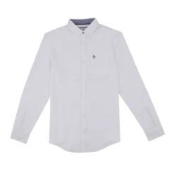 Original Penguin Ecovero Oxford Stretch Shirt In Bright White 9 Original Penguin Ecovero Oxford Stretch Shirt In Bright White -Outlet New Polo Shirt Store OPWB0100 118 74522ef4 000d 4b2e a335 b0276df8c4a1
