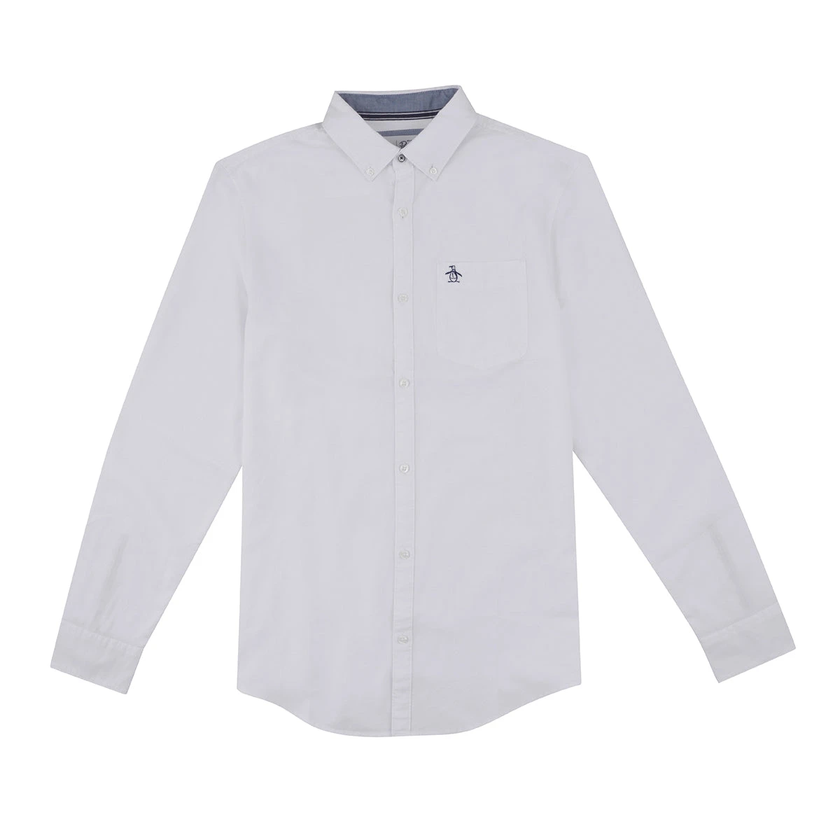 Original Penguin Ecovero Oxford Stretch Shirt In Bright White 6 Original Penguin Ecovero Oxford Stretch Shirt In Bright White - Image 4