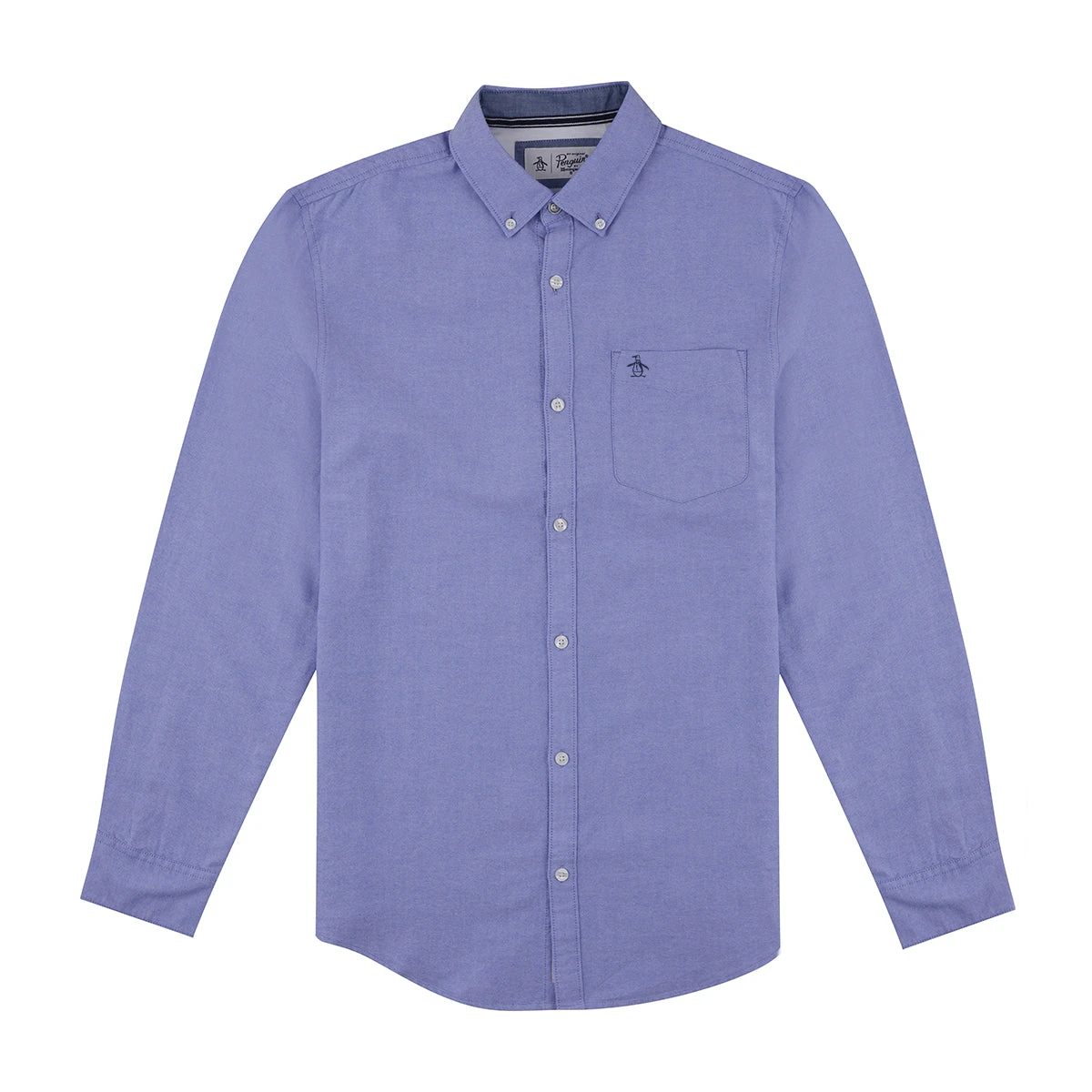 Original Penguin Ecovero Oxford Stretch Shirt In Amparo Blue 6 Original Penguin Ecovero Oxford Stretch Shirt In Amparo Blue - Image 4