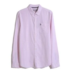 Original Penguin Ecovero Oxford Stretch Long Sleeve Shirt In Parfait Pink 9 Original Penguin Ecovero Oxford Stretch Long Sleeve Shirt In Parfait Pink -Outlet New Polo Shirt Store OPWB2032 673