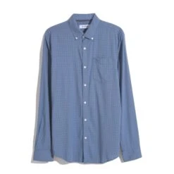 Original Penguin Gingham Print Long Sleeve Shirt In Bering Sea 9 Original Penguin Gingham Print Long Sleeve Shirt In Bering Sea -Outlet New Polo Shirt Store OPWR2410 423