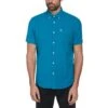 Original Penguin Ecovero Short Sleeve Oxford Shirt In Tahitian Tide -Outlet New Polo Shirt Store cm17njeyx8gh3n1lngel