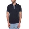 Original Penguin Earl 3D Pete Short Sleeve Polo Shirt In Dark Sapphire