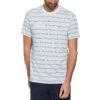 Original Penguin Coolmax® Blend Stripe T-Shirt In Bright White -Outlet New Polo Shirt Store dtw7hrwa5zzpdtf1hiok