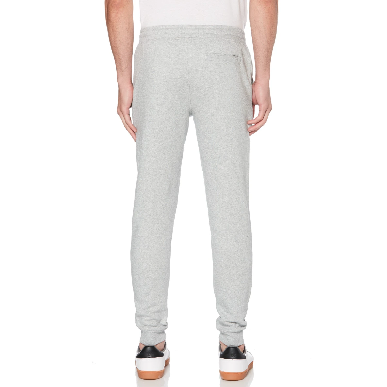 Original Penguin Sticker Pete Organic Cotton Fleece Jogger In Rain Heather 4 Original Penguin Sticker Pete Organic Cotton Fleece Jogger In Rain Heather - Image 3