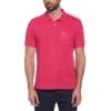 Original Penguin Linen Cotton Slub Short Sleeve Polo Shirt In Raspberry Sorbet -Outlet New Polo Shirt Store grerkrs7hc2rgyhcy2if