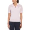 Original Penguin Women's Mesh Blocked Half Sleeve Golf Polo Shirt In Gelato Pink -Outlet New Polo Shirt Store gunmzjj3byxqoimto9qr