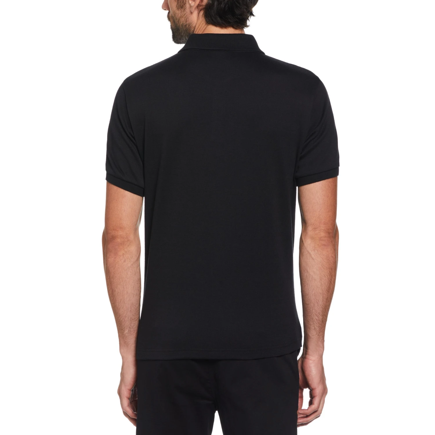 Original Penguin Jacquard Front Diamond Geo Print Polo Shirt In June Bug 4 Original Penguin Jacquard Front Diamond Geo Print Polo Shirt In June Bug - Image 2