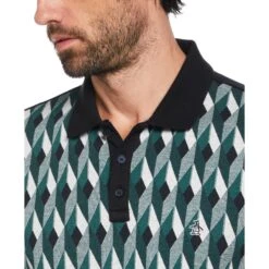 Original Penguin Jacquard Front Diamond Geo Print Polo Shirt In June Bug 7 Original Penguin Jacquard Front Diamond Geo Print Polo Shirt In June Bug -Outlet New Polo Shirt Store jw1clmpa0ddm6mfbnybs