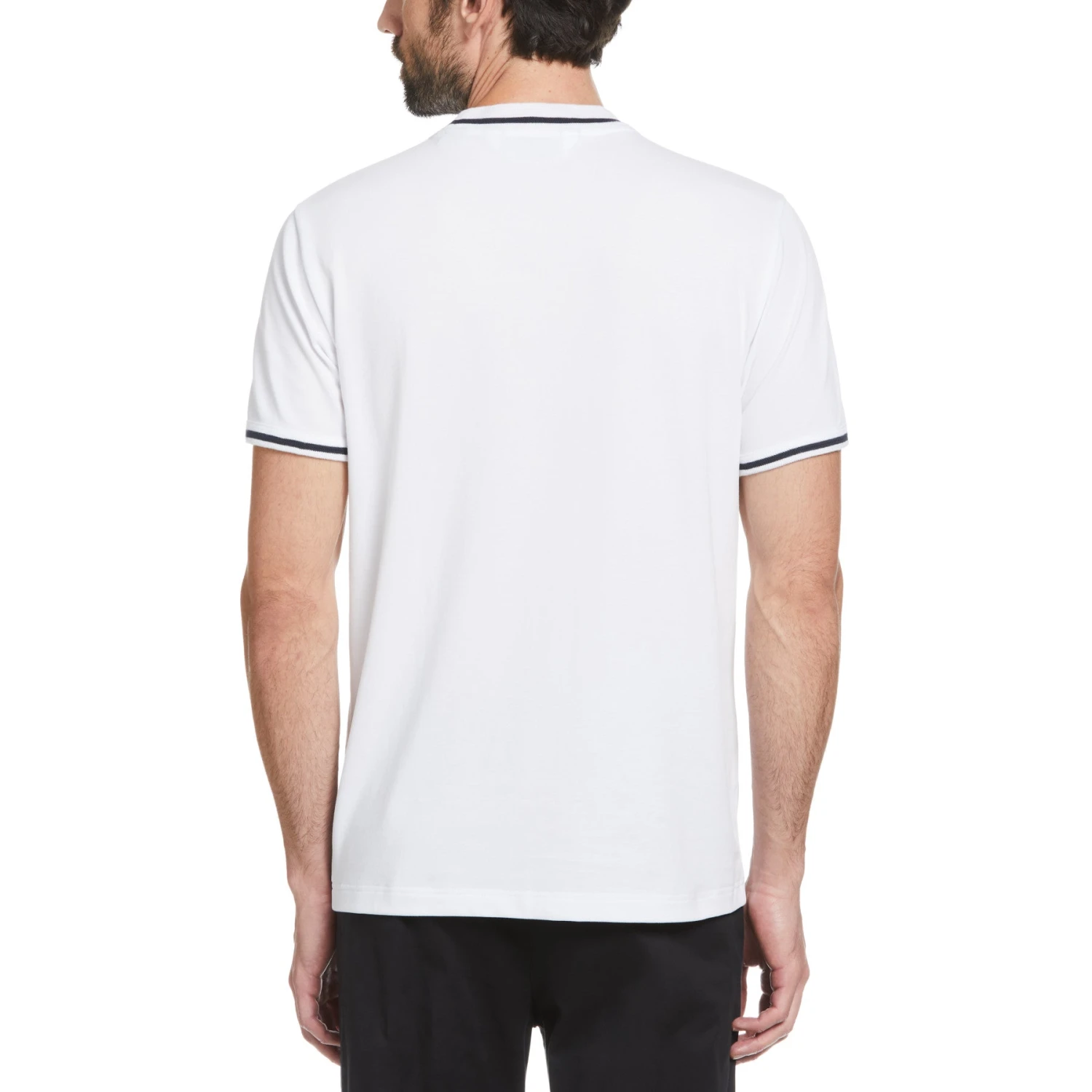 Original Penguin Icons Organic Cotton Short Sleeve Pique T-Shirt In Bright White 5 Original Penguin Icons Organic Cotton Short Sleeve Pique T-Shirt In Bright White - Image 3
