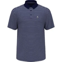 Original Penguin Heritage Stripe Solid Collar Short Sleeve Polo Shirt In Black Iris -Outlet New Polo Shirt Store lvssfjk3bwelcbob437q