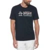 Original Penguin TV Pete Graphic Print T-Shirt In Dark Sapphire
