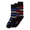 Original Penguin 3 Pack Stripe Design Ankle Socks In Black, Blue And Red -Outlet New Polo Shirt Store mspe1976 014 alt7