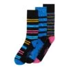 Original Penguin 3 Pack Stripe Design Ankle Socks In Black And Blue -Outlet New Polo Shirt Store mspe2057 242 alt7