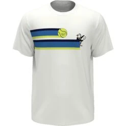 Original Penguin 80S Stripe Graphic Tennis T-Shirt In Bright White -Outlet New Polo Shirt Store nfmzyvnk13jtnz4p2r0x