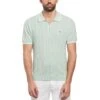 Original Penguin Cashmere-Like Cotton Tipped Short Sleeve Polo Shirt Sweater In Silt Green