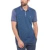 Original Penguin Jacquard Front Basketweave Pattern Short Sleeve Polo Shirt In Blue Indigo -Outlet New Polo Shirt Store o412mwzm8ocw6l3fphws