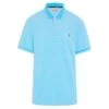 Original Penguin Birdseye Pique Tipped Polo Shirt In Aquarius