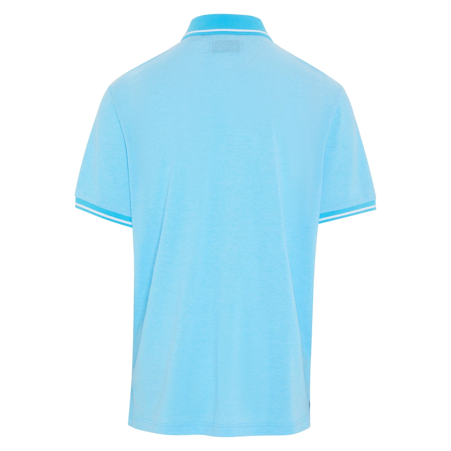 Original Penguin Birdseye Pique Tipped Polo Shirt In Aquarius 4 Original Penguin Birdseye Pique Tipped Polo Shirt In Aquarius - Image 2