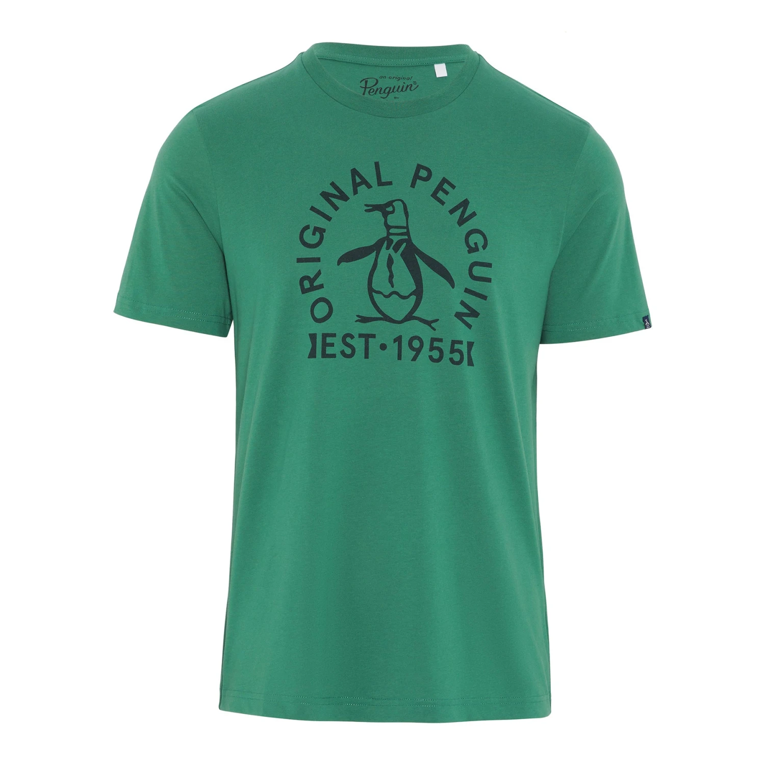 Short Sleeve Original Penguin Logo T-Shirt In Antique Green 3 Short Sleeve Original Penguin Logo T-Shirt In Antique Green