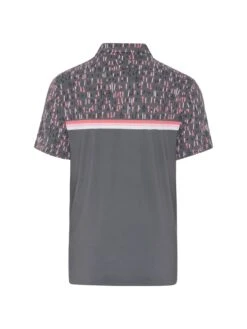 Original Penguin Broken Tees Print Short Sleeve Golf Polo Shirt In Quiet Shade -Outlet New Polo Shirt Store ogkfd033 39 alt8 scaled 1
