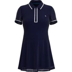 Original Penguin Women's Veronica Short Sleeve Golf Dress In Black Iris -Outlet New Polo Shirt Store rtrfprvsvgg0wslhtlph