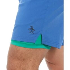 Original Penguin Tennis Performance 7" Inseam Shorts With Compression Lining In Nebulas -Outlet New Polo Shirt Store uln6hlnydylz1ijctlg2