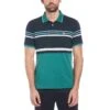 Original Penguin Jacquard Honeycomb Stripe Pattern Short Sleeve Polo Shirt In Antique Green 1 Original Penguin Jacquard Honeycomb Stripe Pattern Short Sleeve Polo Shirt In Antique Green -Outlet New Polo Shirt Store umztaflnpgirmrssvpll