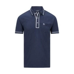 Original Penguin Eco Performance Earl Golf Polo Shirt In Black Iris -Outlet New Polo Shirt Store ushvjgamyddmyeytpbnz