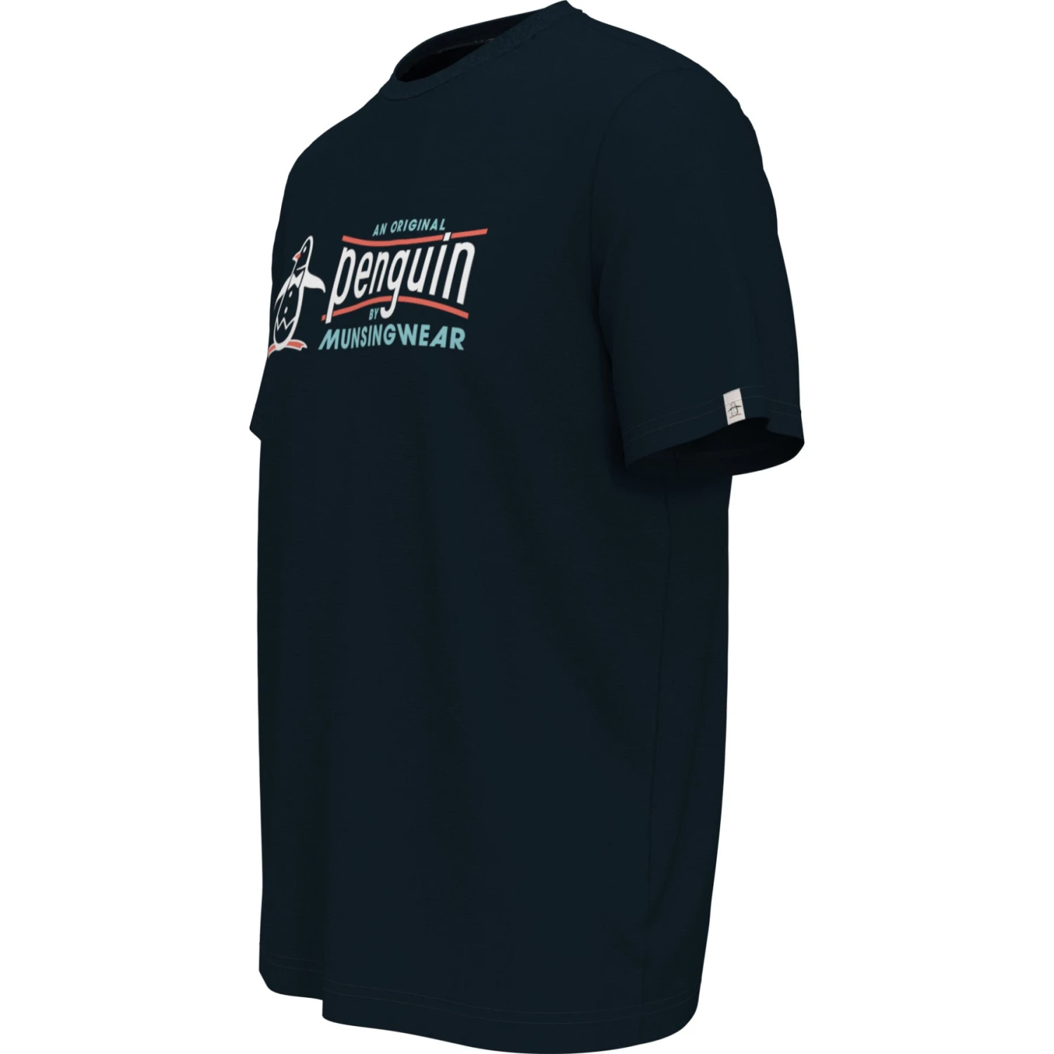Original Penguin TV Pete Graphic Print T-Shirt In Dark Sapphire 7 Original Penguin TV Pete Graphic Print T-Shirt In Dark Sapphire - Image 5