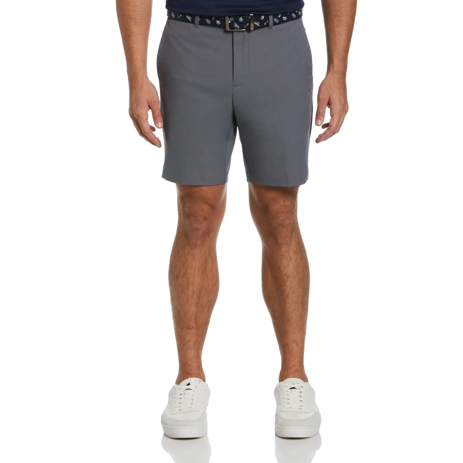 Original Penguin Flat Front Solid Golf Shorts In Quiet Shade 3 Original Penguin Flat Front Solid Golf Shorts In Quiet Shade