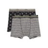 Original Penguin 2 Pack Penguin Stamp All Over Print Underwear In Black