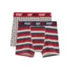 Original Penguin 2 Pack Penguin Pete All Over Print Underwear In Grey And Red In Grey -Outlet New Polo Shirt Store uxpe1080 004 alt7