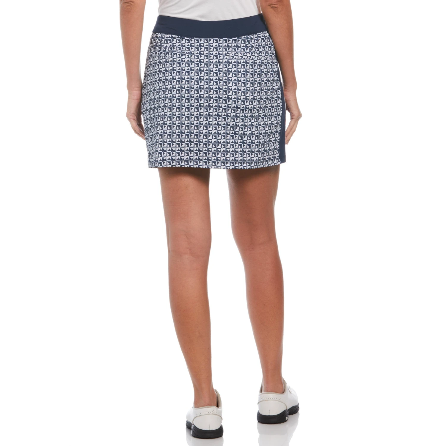 Original Penguin Women's Geo Print Golf Skort In Black Iris 4 Original Penguin Women's Geo Print Golf Skort In Black Iris - Image 2