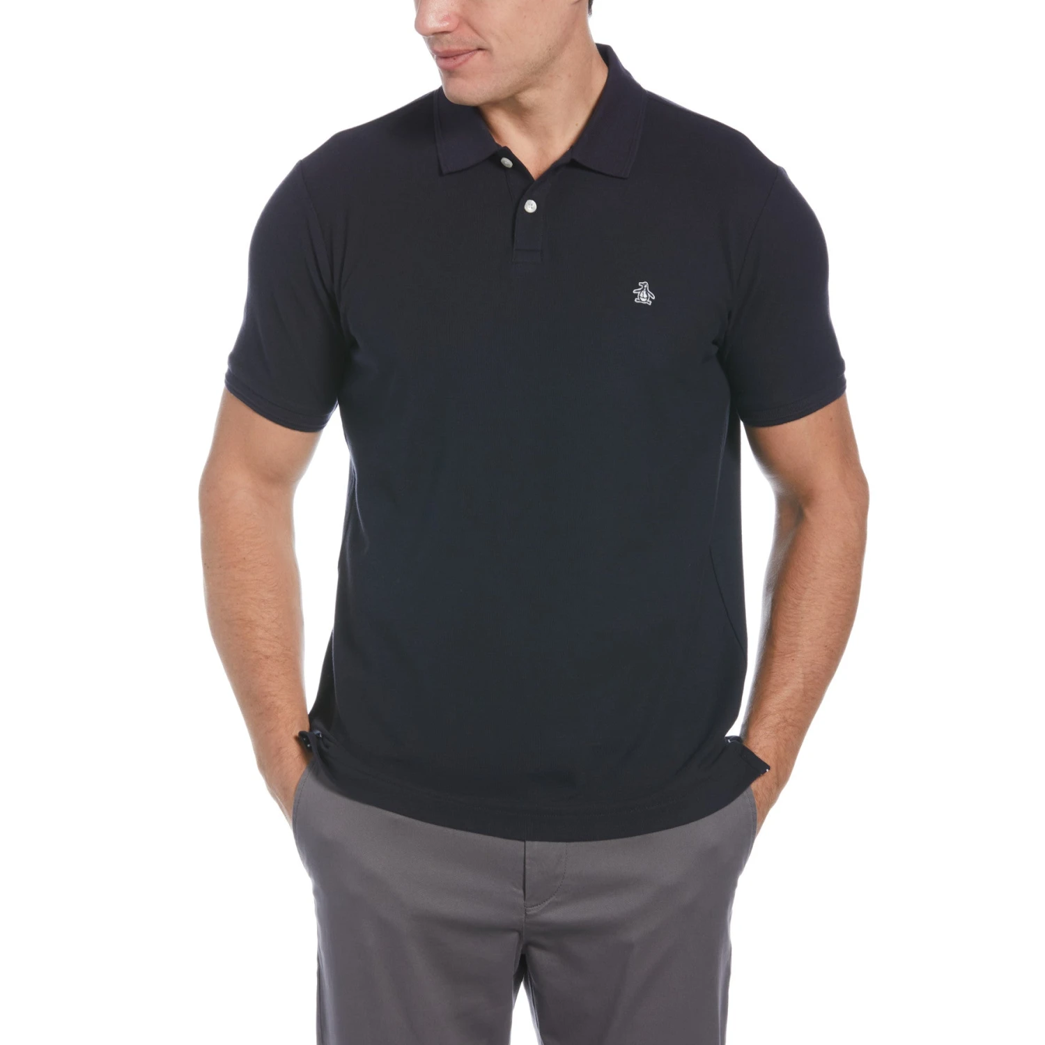 Original Penguin Daddy Organic Cotton Polo Shirt In Dark Sapphire 3 Original Penguin Daddy Organic Cotton Polo Shirt In Dark Sapphire