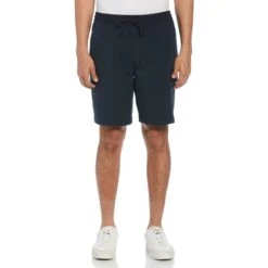 Original Penguin Pull On 8" Cargo Shorts In Dark Sapphire